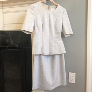 Hugo Boss heathered top/skirt work suit